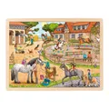 Produktbild: Goki Holzpuzzle Pferdesmange, 96st.