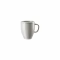 Produktbild: Rosenthal Henkelbecher Junto Pearl Grey, Porzellan, Grau, 380 ml
