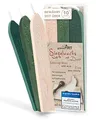 Produktbild: gravurART - Siegelwachs mit Docht - 3 Stangen - Elfenbein - Grün-Perl - Dunkelgrün