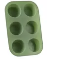 Produktbild: MARELIDA Muffinform für 6 Muffins Platinum Silikon mintgrün Backform Cupcake