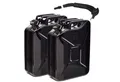 Produktbild: BW Benzinkanister Metall Kraftstoffkanister 2x 20 L mit Ausgießer - Schwarz - RAL 9005 (mit Ausgießer, Made in Europe), TÜV-geprüft und UN-Zulassung