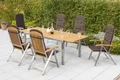 Produktbild: MX Gartenmöbel Keros 13tlg Edelstahl Balkonmöbel Terrassenmöbel Esstischgruppe