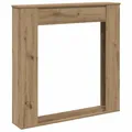 Produktbild: VidaXL Kaminrahmen, Eiche, handgefertigt, 100 x 20 x 100 cm, Holz, Kamin, Kaminkonsole, Kaminumrandung, Kaminturm