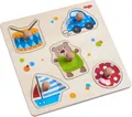 Produktbild: HABA 304608 - Greifpuzzle Spielsachen, 5-teiliges Holzpuzzle Holzspielzeug
