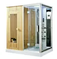 Produktbild: DEKO VERTRIEB BAYERN Dampfdusche XXL Luxus LED Dampfdusche+Sauna-Kombi-Set Sauna-Komplettdusche