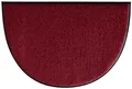 Produktbild: Erwin Müller Fußmatte halbrund Mainz, Schmutzfangmatte, Sauberlaufmatte Uni weinrot Größe 50x75 halbrund - rutschfest, pflegeleicht, für Fußbodenheizung geeignet (weitere Farben, Größen)