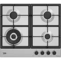 Produktbild: Beko HIAW64225SXE Edelstahl Integriertes 60 cm Kochfeld de Gas 4 Zone(n) - Silber