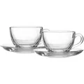 Produktbild: Ritzenhoff Breker Cappuccino-Set, Transparent, Glas, Kaffee & Tee, Tassen, Cappuccinotassen