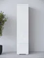 Produktbild: Home affaire Vitrine Vera, Höhe 130 cm, in verschiedenen Farbausführungen (1-St) LED-Beleuchtung, Türanschlag frei wählbar, stehend/hängend