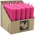 Produktbild: Stabkerzen aus Paraffin, 100/22 mm, Pink, KERZENFARM HAHN, Brenndauer ca. 4h, 25 Stück pro Verpackung