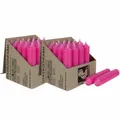 Produktbild: 2 x 25 Stabkerzen Pink 100 x 22 mm Kerzenfarm Kerzen Candle Set