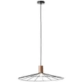 Produktbild: Brilliant Pendelleuchte Deckenlampe Manama Holz Schwarz matt Ø62cm max. 60W E27
