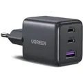 Produktbild: Ugreen 30W 3-Port GaN II Fast Wall Charger USB-A & 2 x USB-C Black (55536)