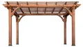 Produktbild: Backyard Discovery Pergola aus Holz 305 x 426 cm | Terrassenüberdachung freistehend für den Garten | Pavillon / Gartenpavillon / Holzpergola