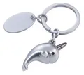Produktbild: Schlüsselanhänger Schlüsselring Keychain Narwal Tier Metall Silber Geschenk