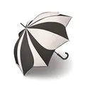 Produktbild: Pierre Cardin Regenschirm Stockschirm mit Automatik Sunflower black & white edition schwarz weiß