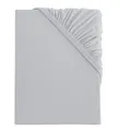 Produktbild: s.Oliver Spannbettlaken 90x200-100x200 cm- 100% Baumwolle, Matratzenhöhe bis 25 cm, besonders weich & angenehm, Spannbetttuch hellgrau