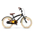 Produktbild: SJOEF Cruise Kinderfahrrad 18 Zoll | Ab 5-7 Jahren | einfache Montage (95% vormontiert) | Kinder Fahrrad für Jungen/Jugend | Kleidergröße von 110 bis 123 cm | inklusive Seitenständer - Matt Schwarz