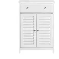 Produktbild: SoBuy Badunterschrank mit 1 Schublade Weiß 60x35x87cm Rustikal