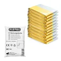 Produktbild: FLEXEO 10x Rettungsdecke Gold Silber - 210cm x 160cm - Rettungsfolie - Notfall - Erste-Hilfe-Decke - Notfalldecke - Rettungsdecken - Emergency Blanket - Goldfolie - Silberfolie