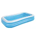 Produktbild: Bestway Family Pool eckig hellblau aufblasbar