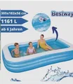 Produktbild: Bestway Family Pool Deluxe 305 x 183 x 56 cm  Planschbecken