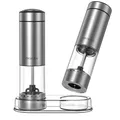 Produktbild: Salz und Pfeffermühle Elektrisch Akkubetriebenes Gewürzmühlen aus Edelstahl m...