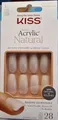 Produktbild: KISS Salon Acrylic Natural Collection 28x Kunstnägel + Kleber Nails 76712 NEU