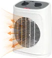 Produktbild: Clatronic® Heizlüfter inkl. Ventilatorfunktion, elektrische Heizung mit stufenlosem regelbarem Thermostat u. 2 Heizstufen, Heizstrahler oszillierend, Heizgerät für Bad, Küche, Garage – HL 3800
