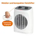 Produktbild: Heizlüfter Clatronic HL 3800, 2 Stufen, mit Schwenkfunktion, für Bad und Küche