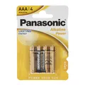 Produktbild: Panasonic Batterie Alkaline, Micro, AAA, LR03, 1.5V Alkaline Power, Retail Blist
