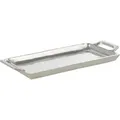 Produktbild: Eglo Living - Dekotablett Savant, Tablett mit Griff zum Dekorieren, Deko Serviertablett rechteckig aus Metall in Nickel, Servierplatte 28,5 x 12,5 cm