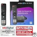 Produktbild: waipu.tv 4K Stick | inkl. Fernbedienung | HDMI | HDR | Schwarz | NEU & OVP
