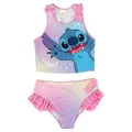 Produktbild: United Labels Disney Lilo & Stitch Tankini für Mädchen mit Rüschen, Lila Rosa, 134/140, Zweiteiliger Badeanzug, Bademode Kinder