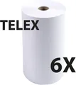 Produktbild: Exacompta 52131E 6er Telex Rollen 1-lagig Offset holzfrei standard 60g/m² 210mm