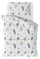 Produktbild: Rakete Weltall Weltraum Baby/Kinder Bettwäsche 40x60 + 100x135 cm 100% Baumwolle