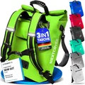 Produktbild: NEU 3in1 Fahrradtasche für Gepäckträger [PVC frei] - Gepäckträgertasche, Fahrradtasche Rucksack und Umhängetasche 25L I Fahrrad Tasche wasserdicht
