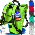 Produktbild: Nextcover® NEU 3in1 Fahrradtasche für Gepäckträger [PVC frei] - Gepäckträgertasche, Fahrradtasche Rucksack und Umhängetasche 25L I Fahrrad Tasche wasserdicht, Fahrradtaschen Gepäckträger