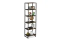 Produktbild: relaxdays Standregal mit 6 Ebene, Industrial-Schwarz
