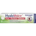 Produktbild: tetesept HyaloVoice Hals Rachen Stimme Lutschtabletten 4008491112116