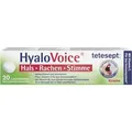Produktbild: Tetesept HyaloVoice Hals Rachen Stimme Lutschtabletten 20 St
