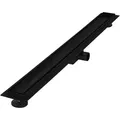 Produktbild: Luxebath - Duschrinne 90 Cm 2in1, Befliesbar, Extra Flach, Edelstahl, Schwarz, Doppelseitige Bodenablauf, Komplettset Bodenbefestigung, Duschablauf, Siphon Mit Geruchsstop, Haarsieb, Ablaufrinne Dusche