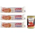 Produktbild: 3x Roberto Miniburger Brot,Packung mit 200g, Jede Packung enthält 8 Miniburger + Italian Gourmet Polpa di Pomodoro 400g Dose