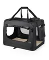 Produktbild: lionto Tiertransportbox Transportbox für Hunde & Katzen, 50 cm x 36 cm x 34 cm, schwarz