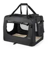 Produktbild: lionto Hundetransportbox faltbar fuer Reise & Auto, 50x34x36 cm