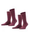 Produktbild: ESPRIT Herren Socken Basic Uni Multipack M So Baumwolle einfarbig 2 Paar, Rot Shadow Red 8138, 39-42