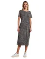 Produktbild: Street One Damen A144506 Mesh-Kleid mit Leo-Print, Schwarz, 34