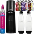 Produktbild: NEU Sodastream Sprudler Terra Schwarz mit 2 Flaschen und 6 Bolero Sorten