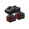 Produktbild: Bosch Professional 18V System Akku Starter-Set: 2x ProCORE18V 12.0Ah Akku + Schnellladegerät GAL 18V-160 C + Connectivity-Modul GCY 42