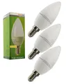 Produktbild: Trango 3er Pack E14035KD*3 LED Birne 3-Stufen dimmbar - 5 Watt - 400 Lumen 3000K Warmweiß - Ersatz für 40W Glühbirne - Kerzen LED Lampe Leuchtmittel mit E14 Fassung Abstrahlwinkel 170°
